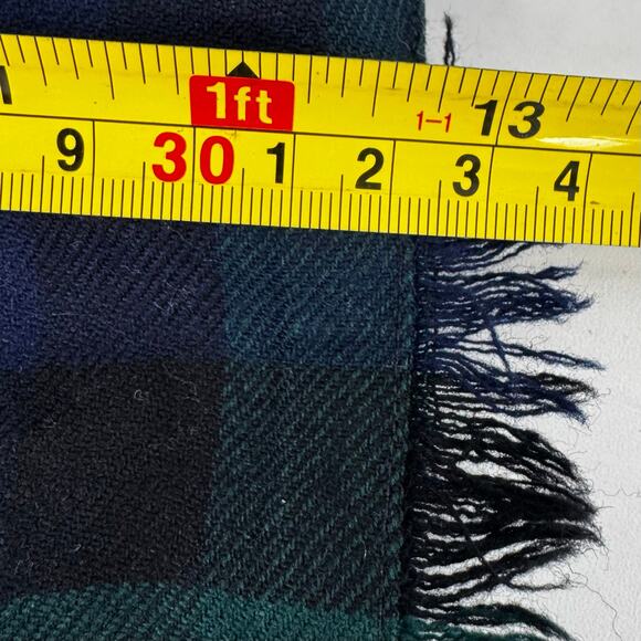 Trimingham's VTG Wool Tartan Plaid Long Skirt Bermuda  Pleats 26 inch Waist - Picture 5 of 6